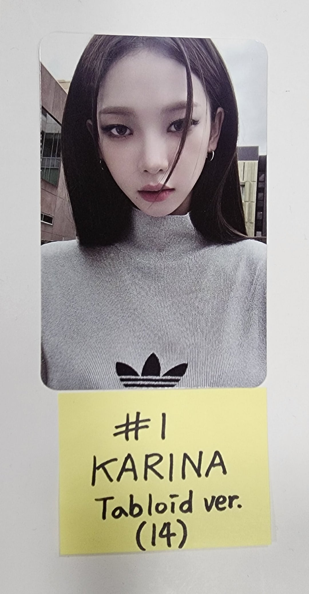 Aespa "MY WORLD" - Official Photocard [Tabloid Ver, Intro Ver.] - HALLYUSUPERSTORE