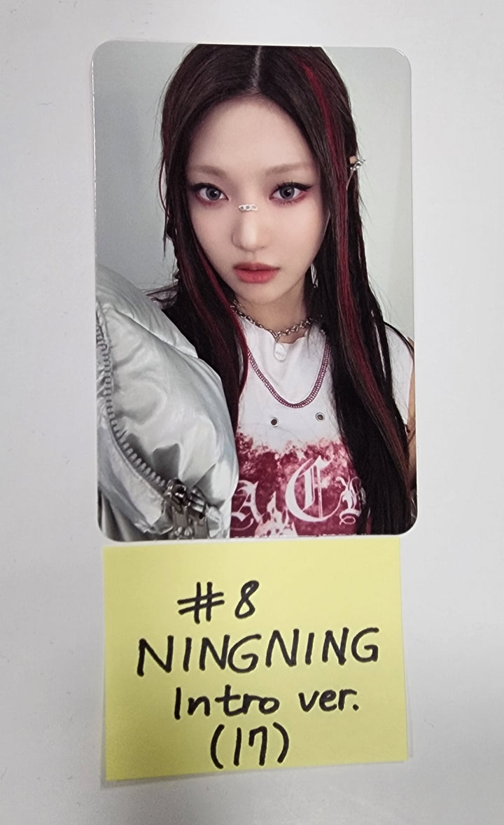 Aespa "MY WORLD" - Official Photocard [Tabloid Ver, Intro Ver.] - HALLYUSUPERSTORE