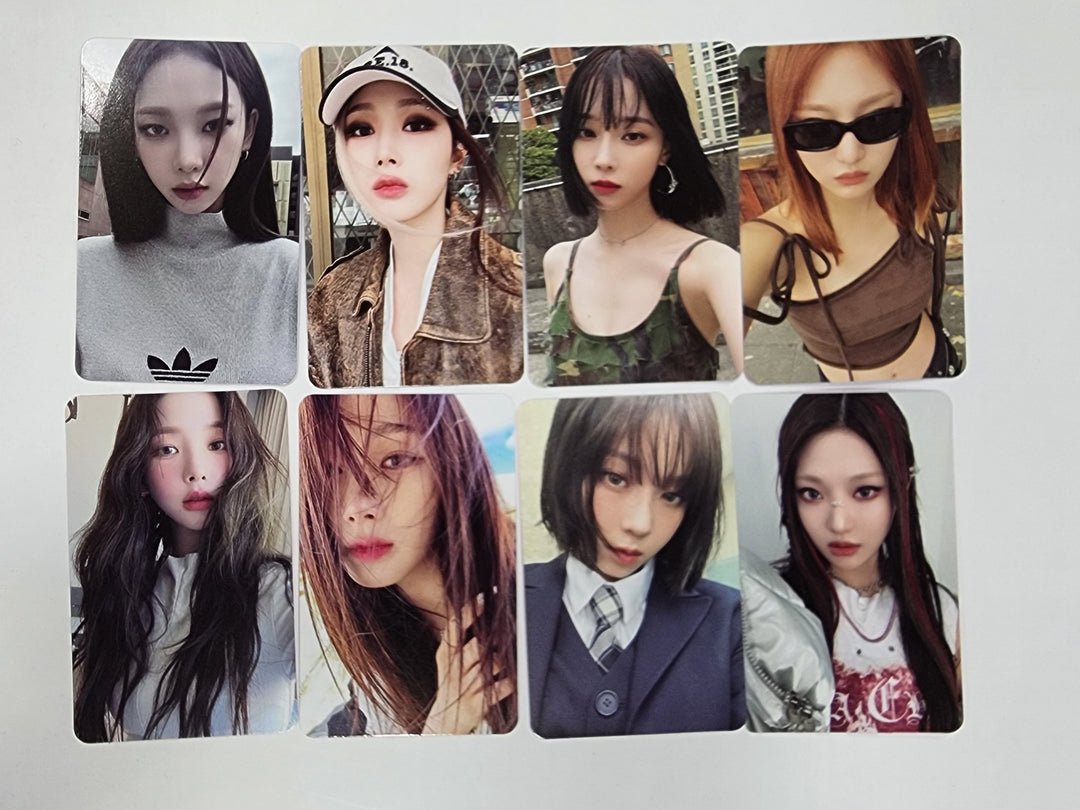 Aespa "MY WORLD" - Official Photocard [Tabloid Ver, Intro Ver.] - HALLYUSUPERSTORE