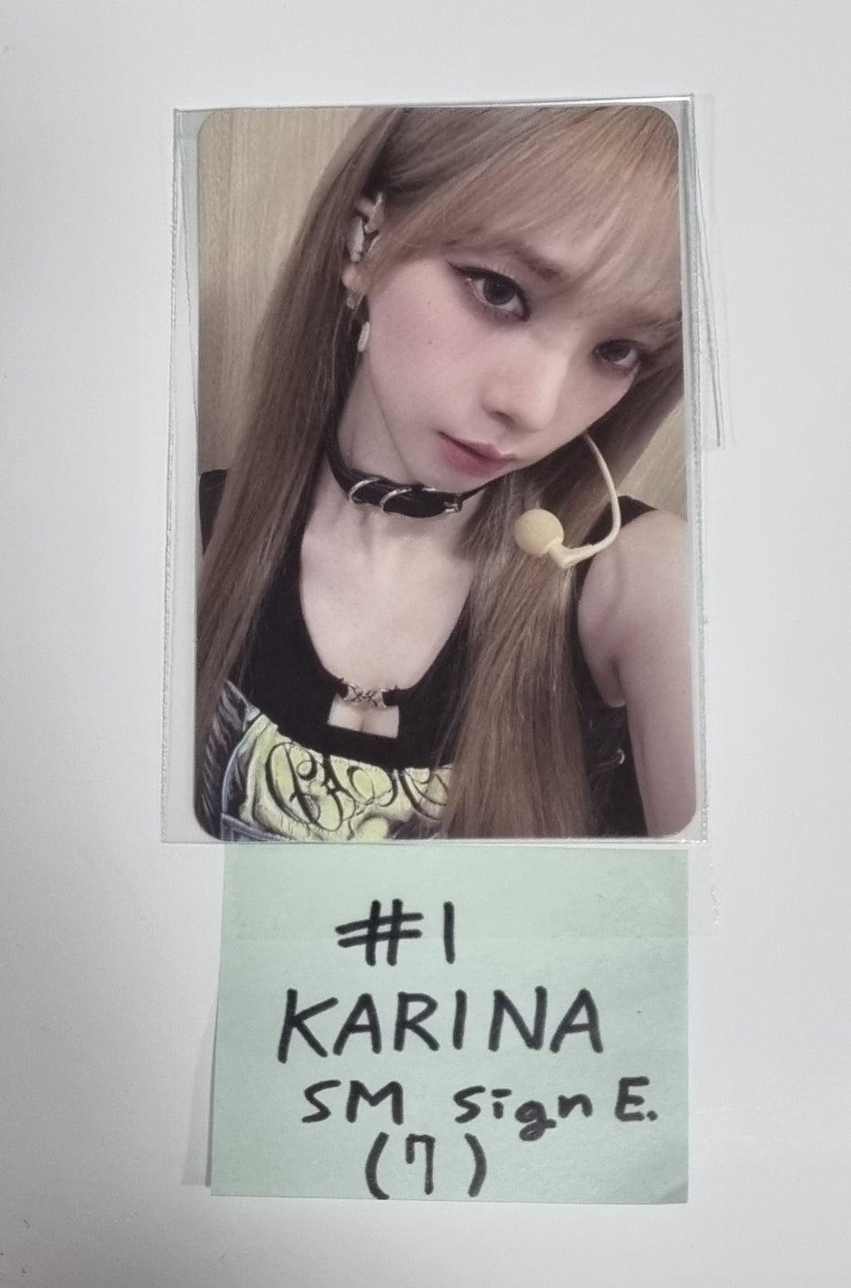 Aespa "MY WORLD" - SM Town Fansign Event Photocard - HALLYUSUPERSTORE