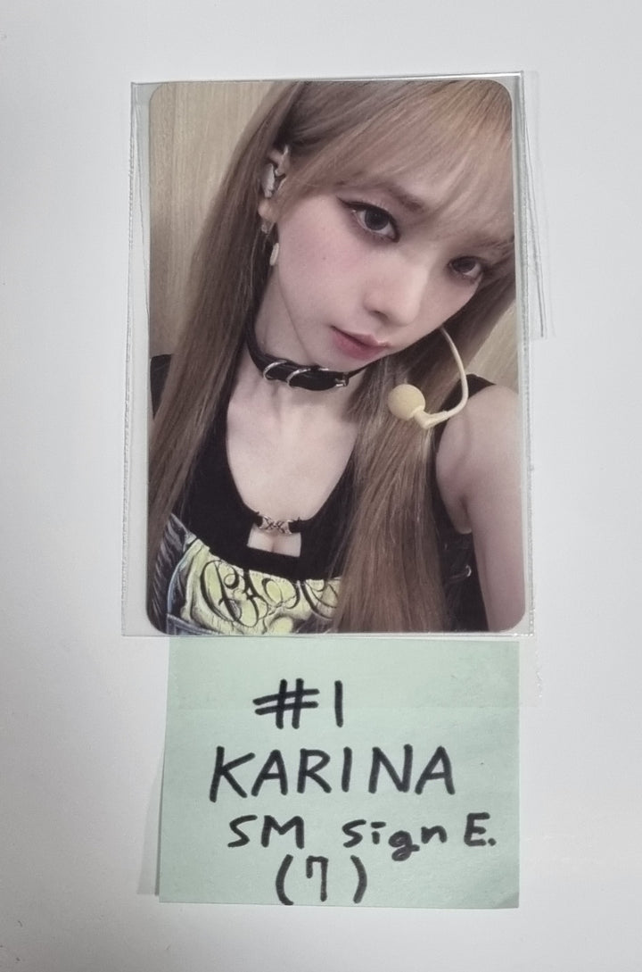 Aespa "MY WORLD" - SM Town Fansign Event Photocard - HALLYUSUPERSTORE