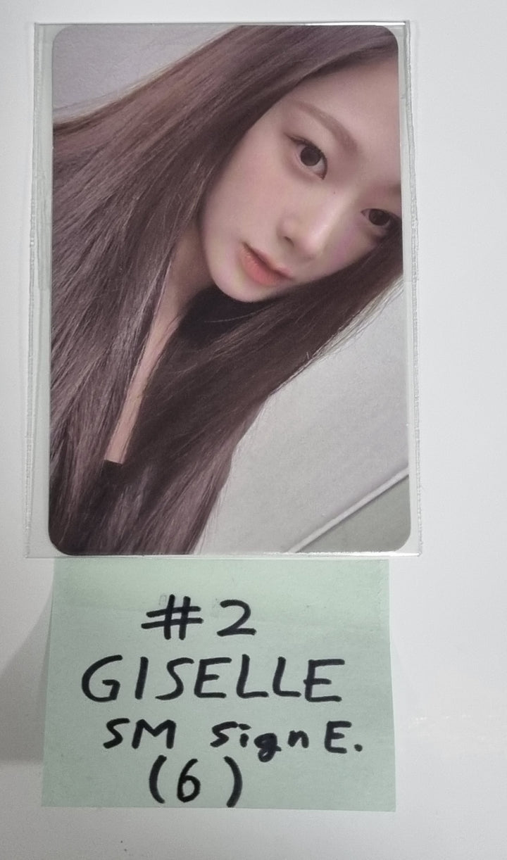 Aespa "MY WORLD" - SM Town Fansign Event Photocard - HALLYUSUPERSTORE