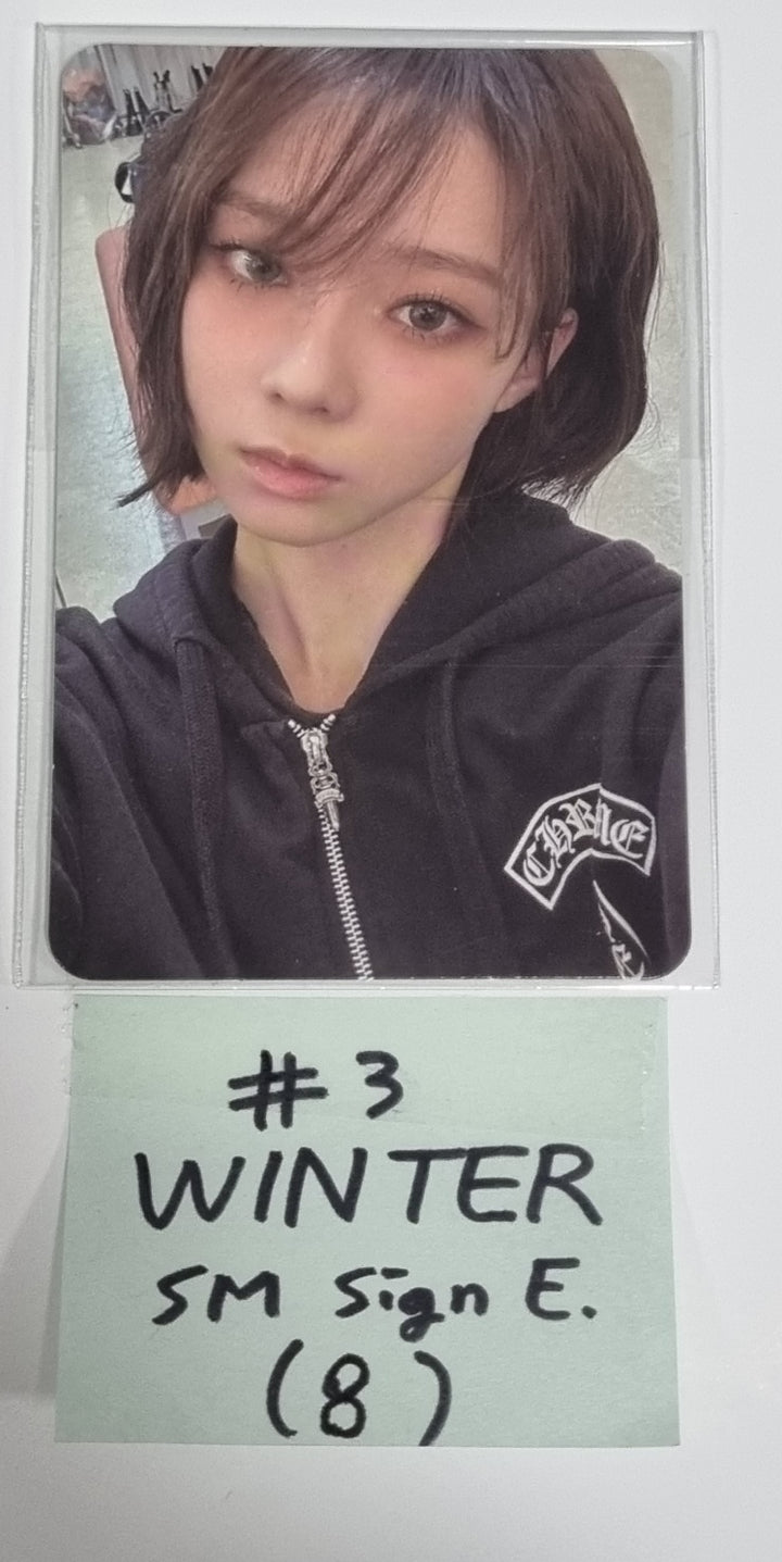 Aespa "MY WORLD" - SM Town Fansign Event Photocard - HALLYUSUPERSTORE