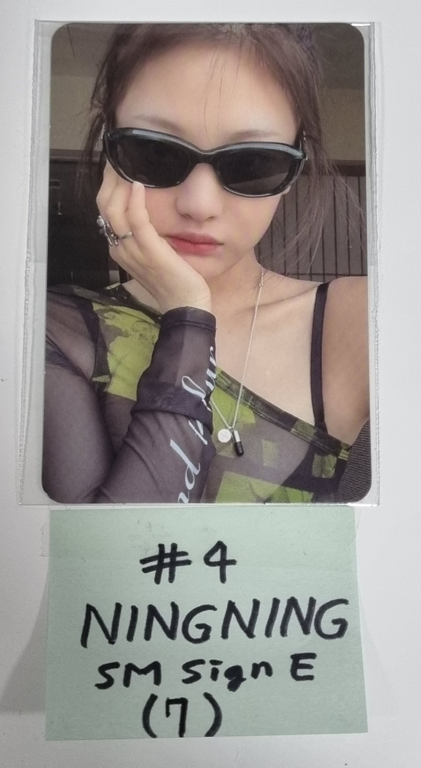 Aespa "MY WORLD" - SM Town Fansign Event Photocard - HALLYUSUPERSTORE
