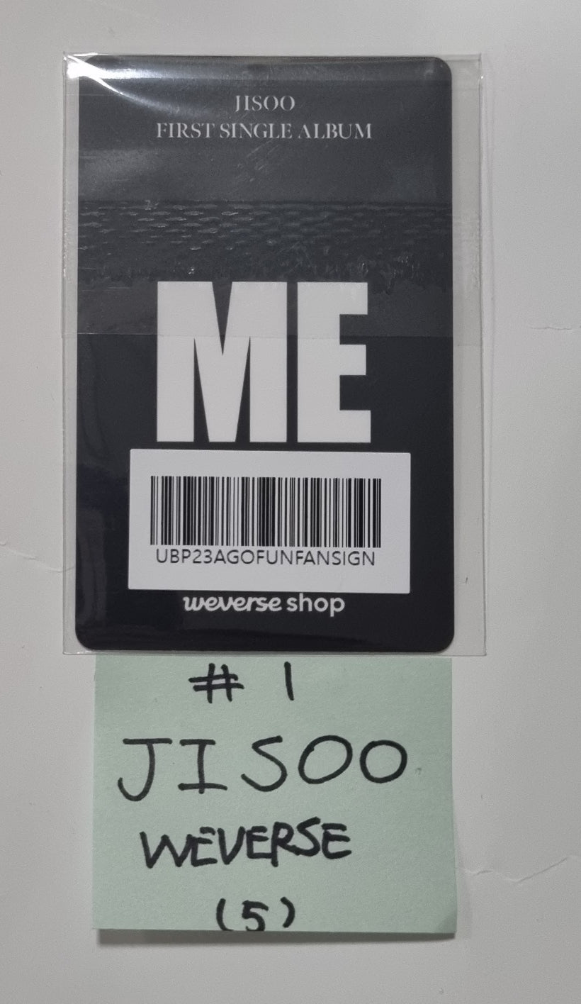 JISOO (Of Black Pink) "ME" - Weverse Shop Fansign Event Photocard - HALLYUSUPERSTORE