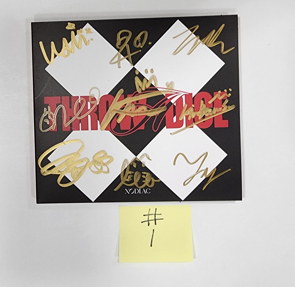XODIAC "THROW A DICE" - Hand Autographed(Signed) Promo Album - HALLYUSUPERSTORE