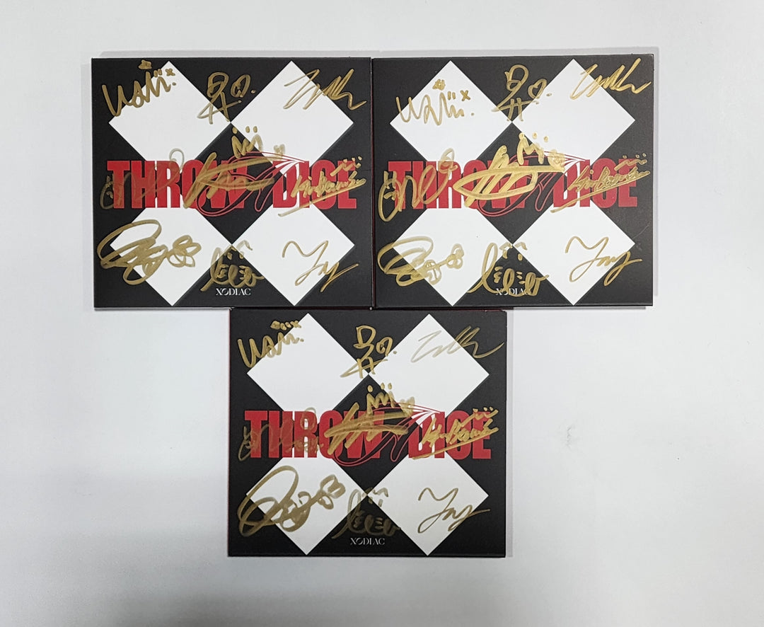 XODIAC "THROW A DICE" - Hand Autographed(Signed) Promo Album - HALLYUSUPERSTORE