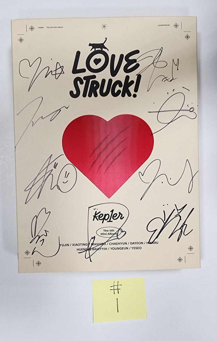 Kep1er "LOVESTRUCK!" - Hand Autographed(Signed) Promo Album - HALLYUSUPERSTORE