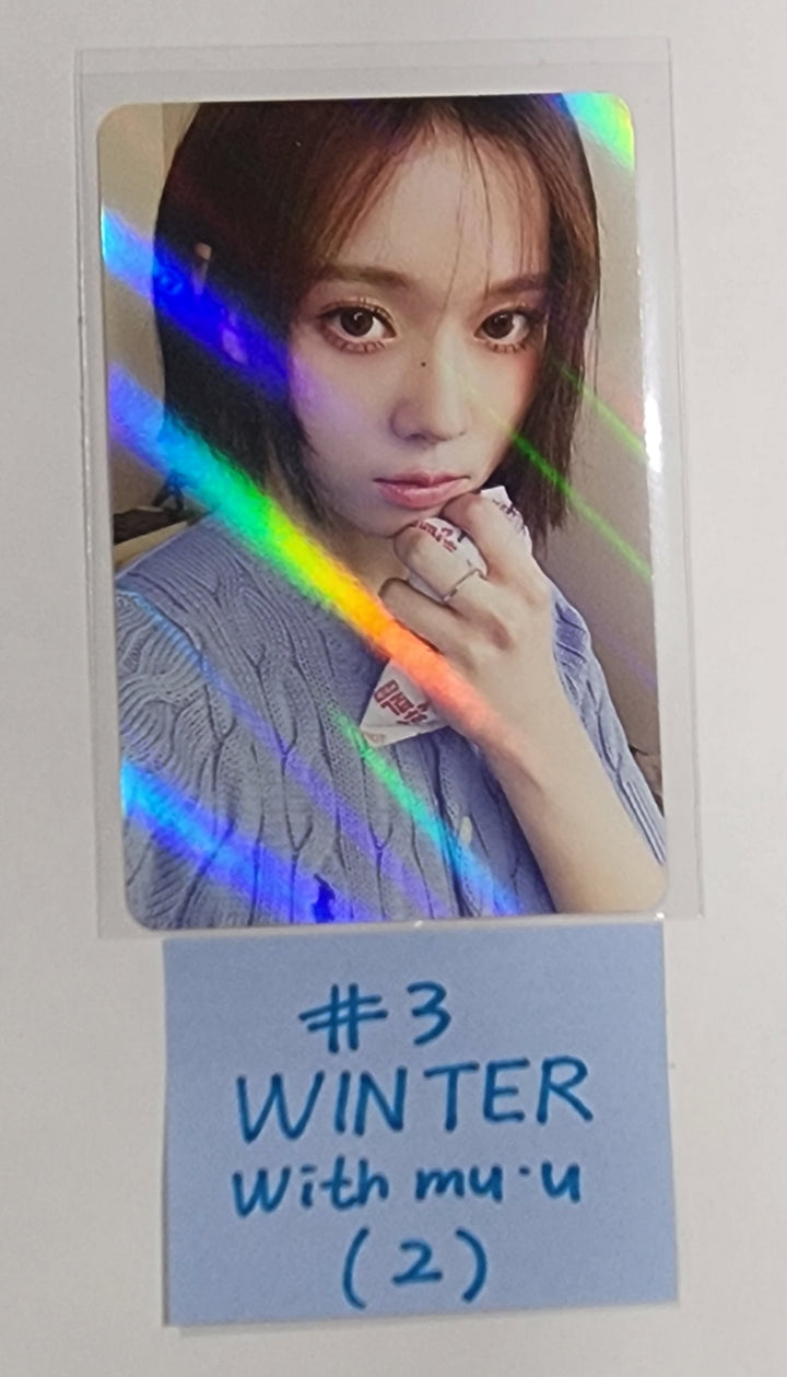 Aespa "MY WORLD" - Withmuu Pre-Order Benefit Hologram Photocard - HALLYUSUPERSTORE