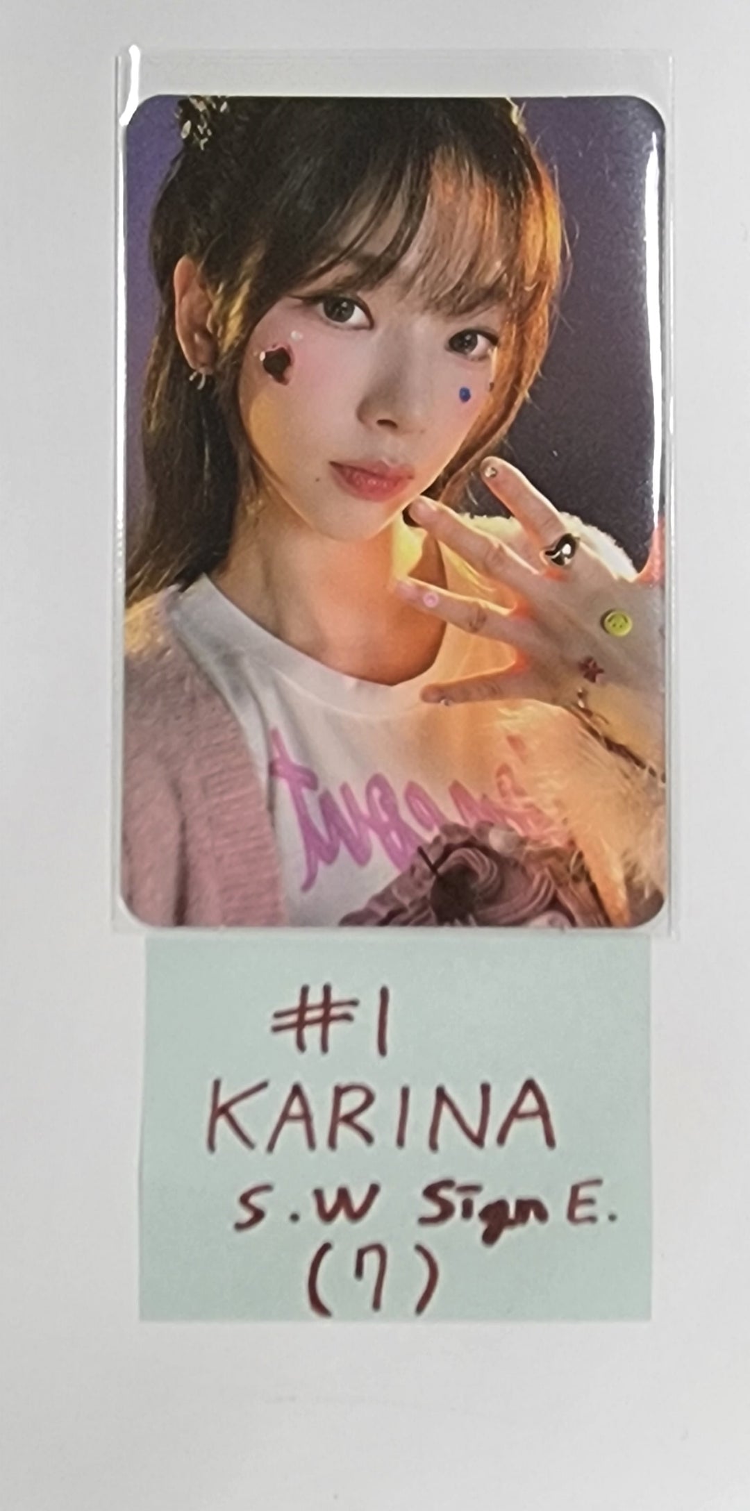 Aespa "MY WORLD" - Soundwave Fansign Event Photocard - HALLYUSUPERSTORE