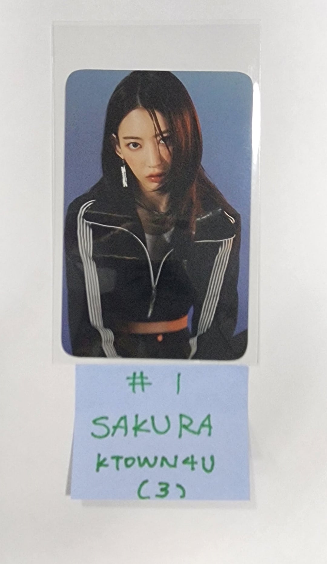 LE SSERAFIM "UNFORGIVEN" - Ktown4U Pre-Order Benefit Photocard &amp; Transparent Slim PVC Photocard - HALLYUSUPERSTORE