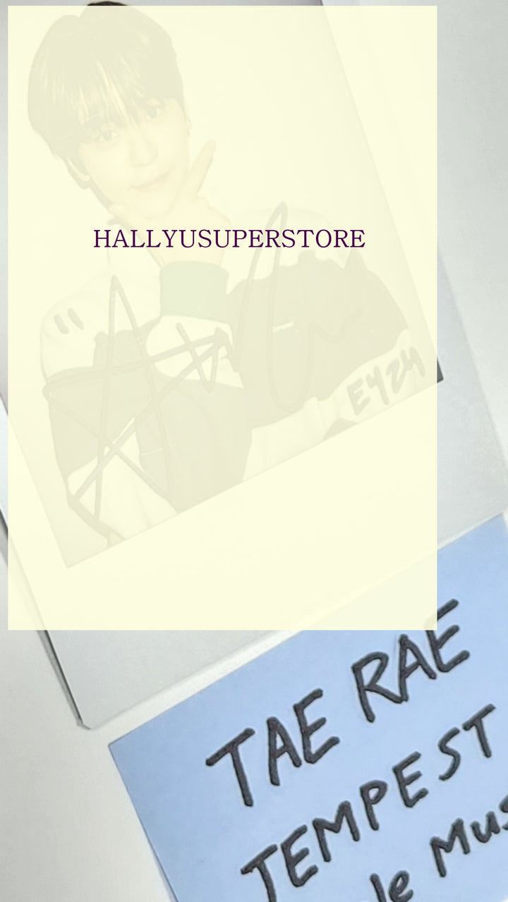 Taerae (Of TEMPEST) "폭풍전야" - Hand Autographed(Signed) Polaroid - HALLYUSUPERSTORE