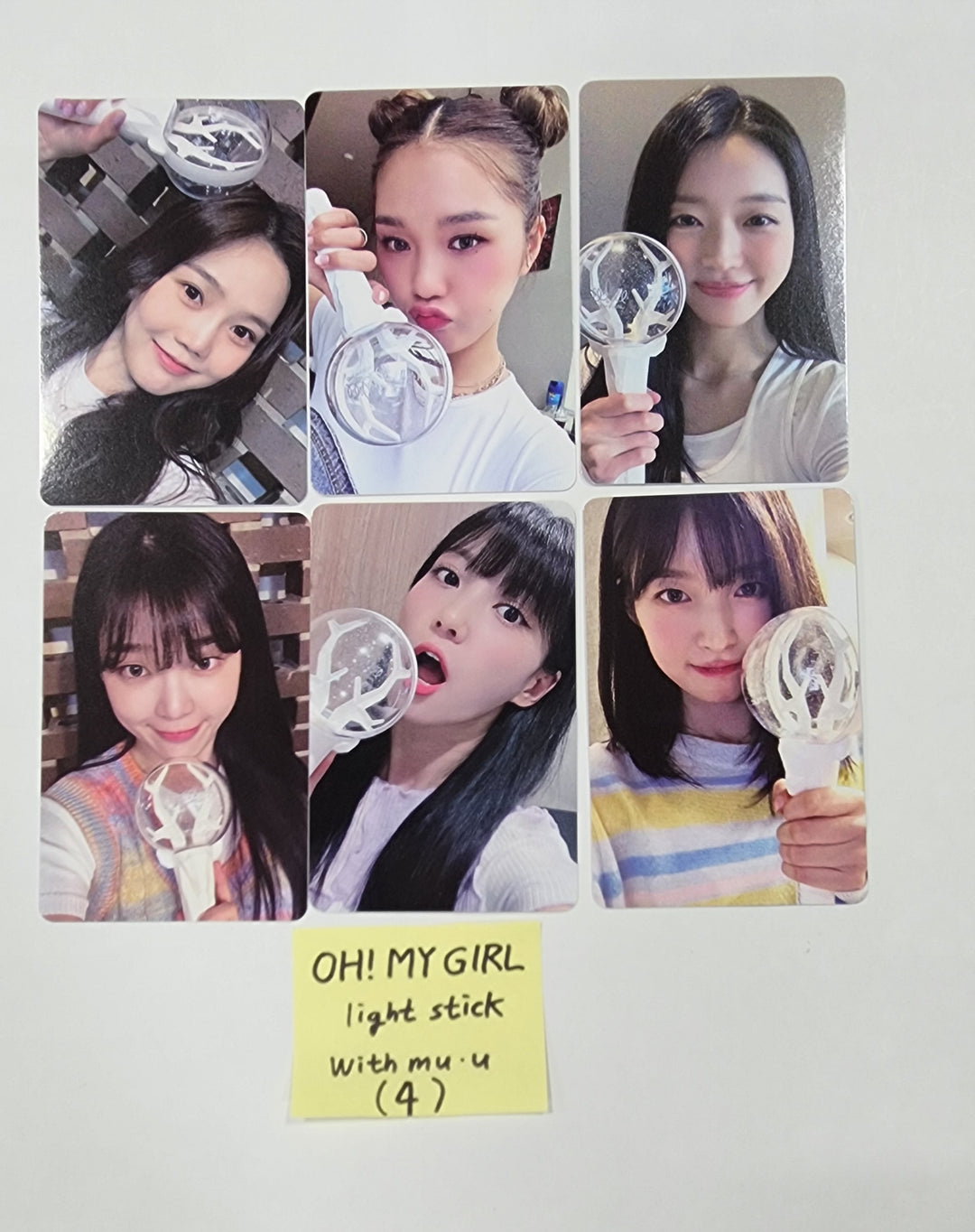 Oh My Girl - Official Lightstick VER 1.5 Withmuu Pre-Order Benefit Photocards Set (6EA) - HALLYUSUPERSTORE