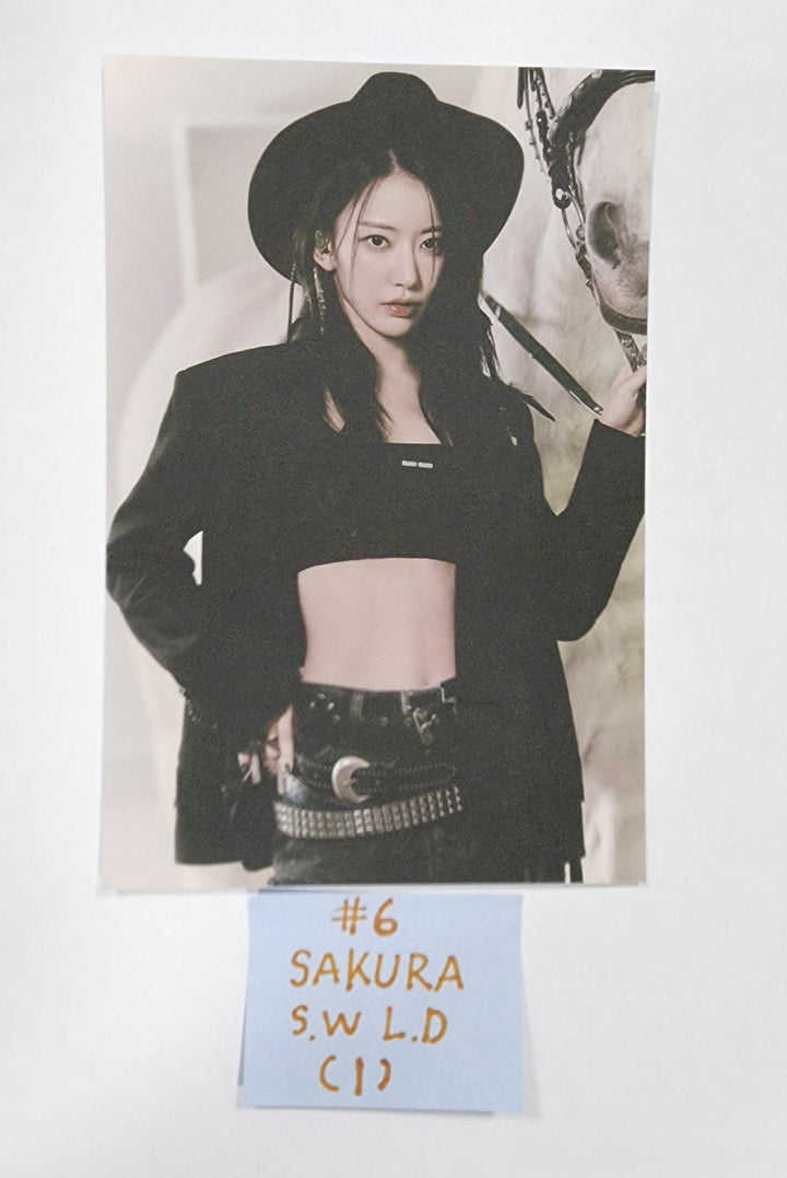 LE SSERAFIM "UNFORGIVEN" - Soundwave Lucky Draw Event Photocard &amp; Postcard - HALLYUSUPERSTORE