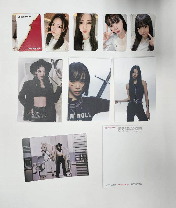 LE SSERAFIM "UNFORGIVEN" - Soundwave Lucky Draw Event Photocard &amp; Postcard - HALLYUSUPERSTORE