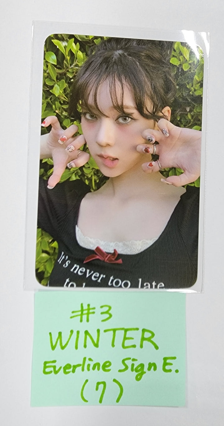 Aespa "MY WORLD" - Everline Fansign Event Photocard - HALLYUSUPERSTORE