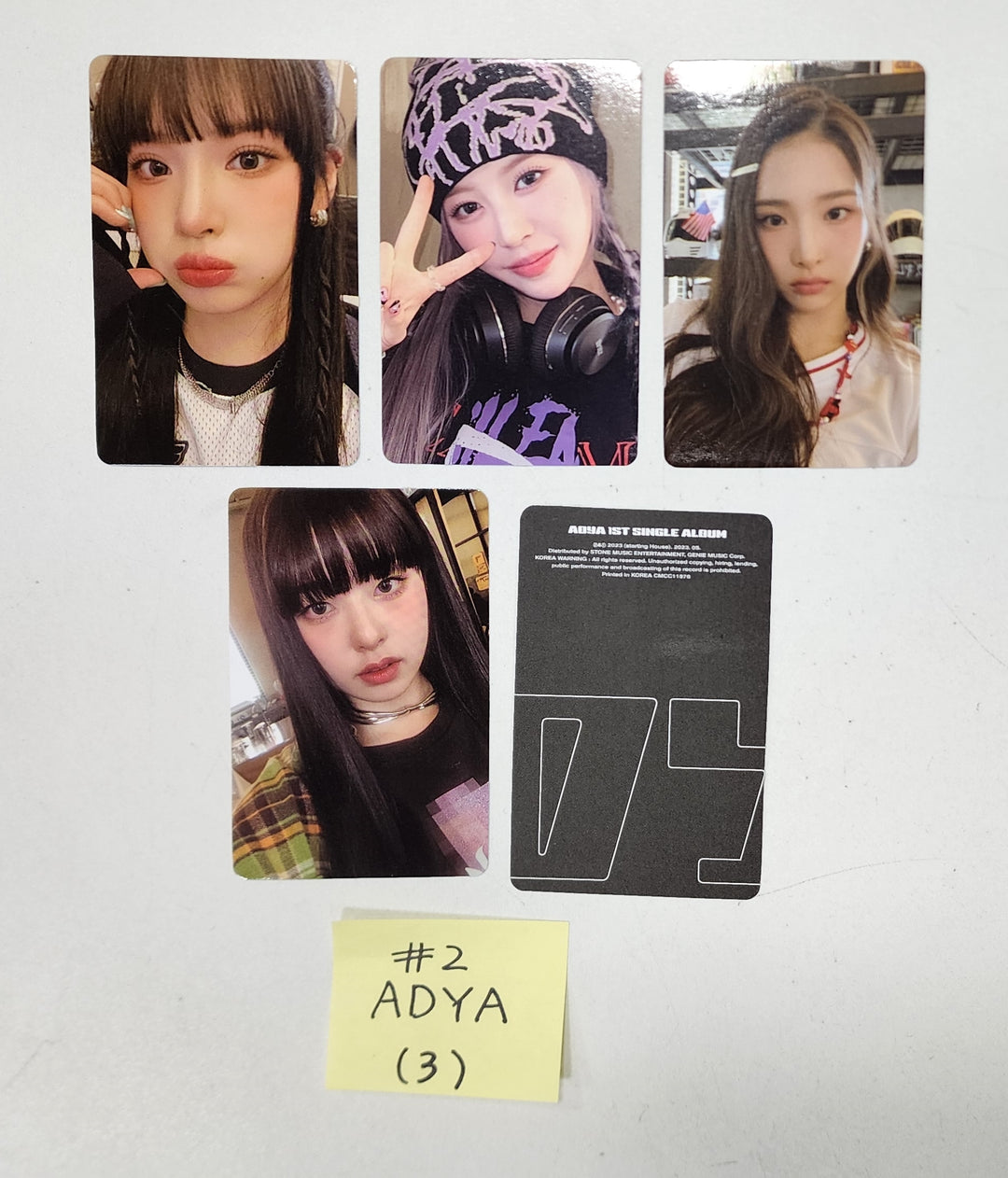 ADYA "ADYA" - Official Photocards Set (5EA) - HALLYUSUPERSTORE