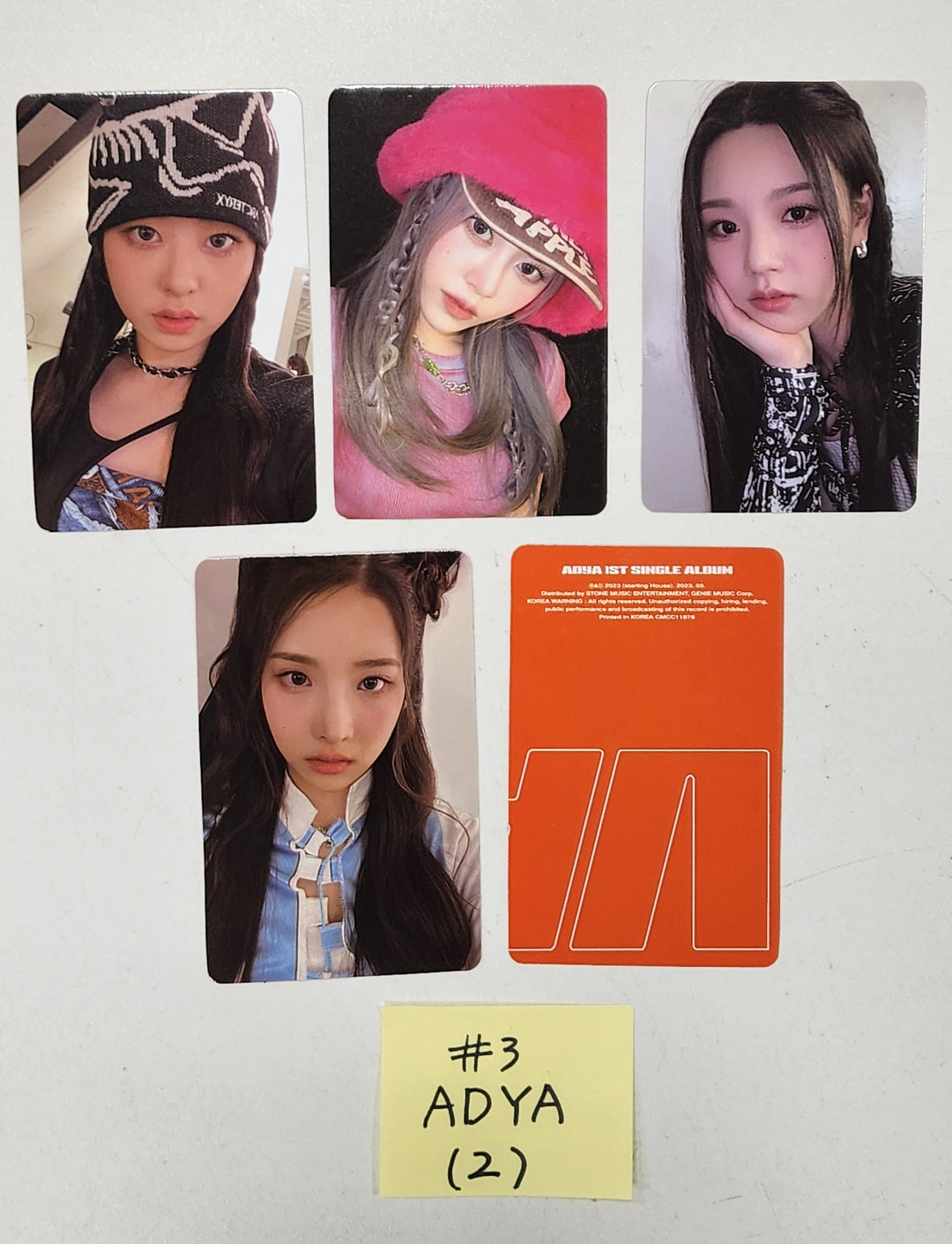 ADYA "ADYA" - Official Photocards Set (5EA) - HALLYUSUPERSTORE