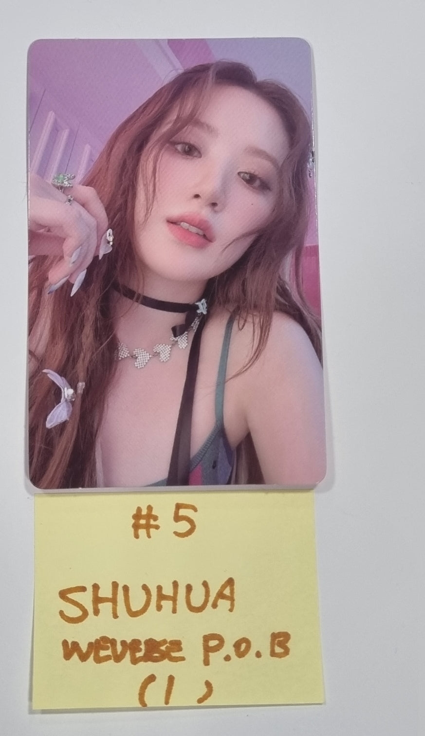 (g) I-DLE "I Feel" - Weverse Shop Pre-Order Benefit Photocard, Stand Photo, Lenticular Photo [Restocked 5/18] - HALLYUSUPERSTORE