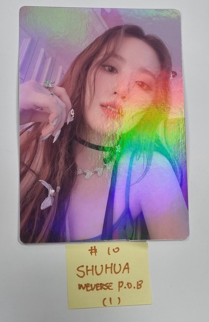 (g) I-DLE "I Feel" - Weverse Shop Pre-Order Benefit Photocard, Stand Photo, Lenticular Photo [Restocked 5/18] - HALLYUSUPERSTORE