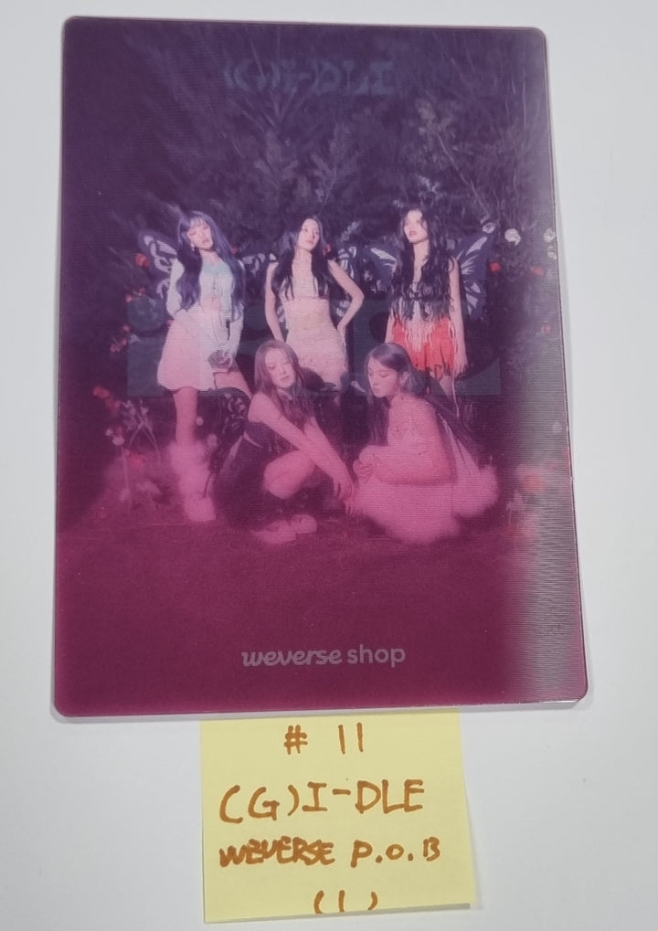 (g) I-DLE "I Feel" - Weverse Shop Pre-Order Benefit Photocard, Stand Photo, Lenticular Photo [Restocked 5/18] - HALLYUSUPERSTORE