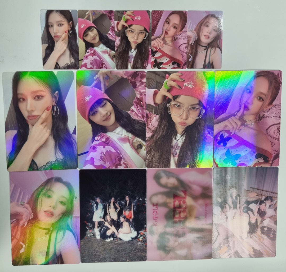 (g) I-DLE "I Feel" - Weverse Shop Pre-Order Benefit Photocard, Stand Photo, Lenticular Photo [Restocked 5/18] - HALLYUSUPERSTORE