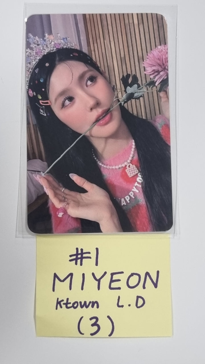 (g) I-DLE "I Feel" - Ktown4U Lucky Draw &amp; Drink Event Photocard - HALLYUSUPERSTORE