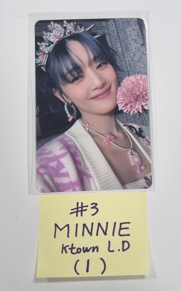(g) I-DLE "I Feel" - Ktown4U Lucky Draw &amp; Drink Event Photocard - HALLYUSUPERSTORE