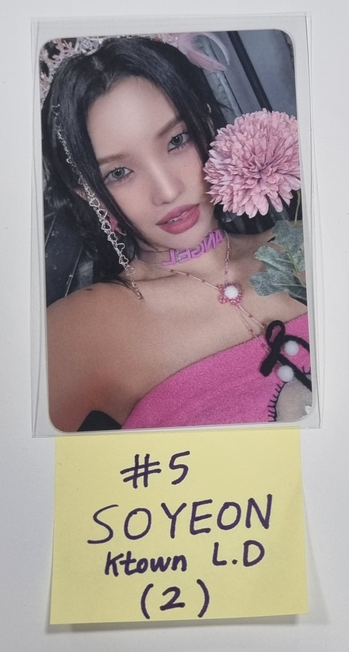 (g) I-DLE "I Feel" - Ktown4U Lucky Draw &amp; Drink Event Photocard - HALLYUSUPERSTORE