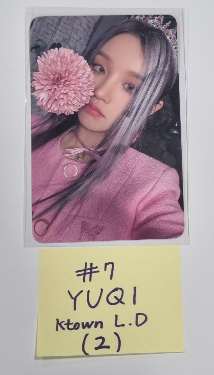 (g) I-DLE "I Feel" - Ktown4U Lucky Draw &amp; Drink Event Photocard - HALLYUSUPERSTORE