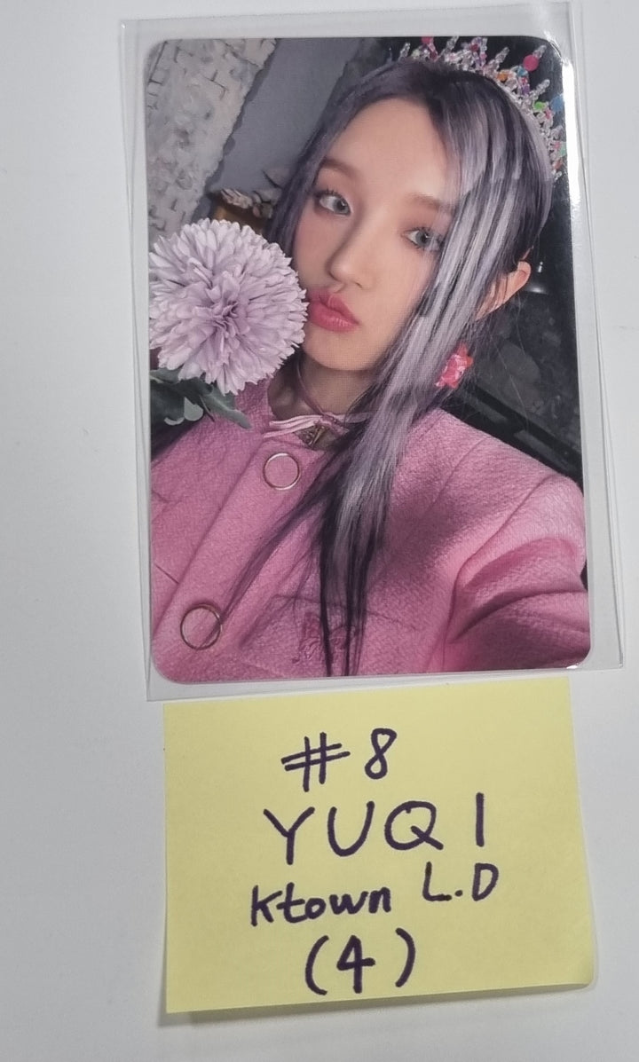 (g) I-DLE "I Feel" - Ktown4U Lucky Draw &amp; Drink Event Photocard - HALLYUSUPERSTORE