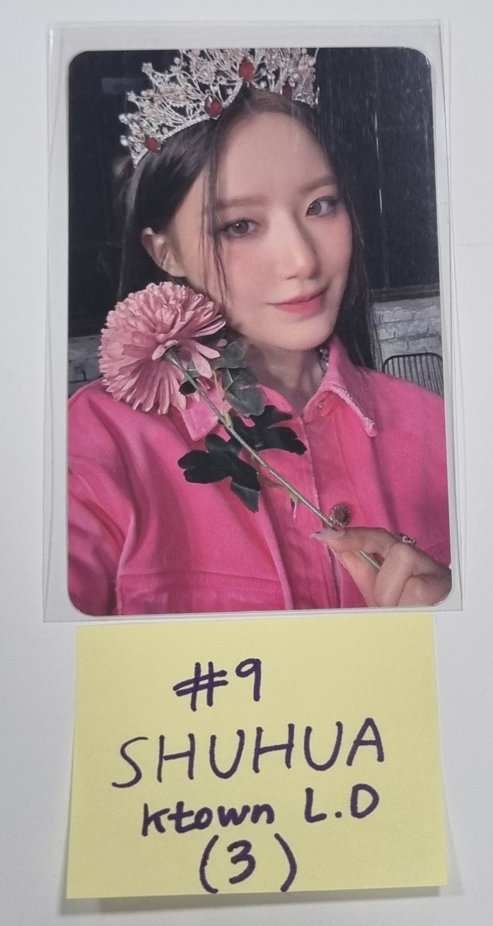(g) I-DLE "I Feel" - Ktown4U Lucky Draw &amp; Drink Event Photocard - HALLYUSUPERSTORE
