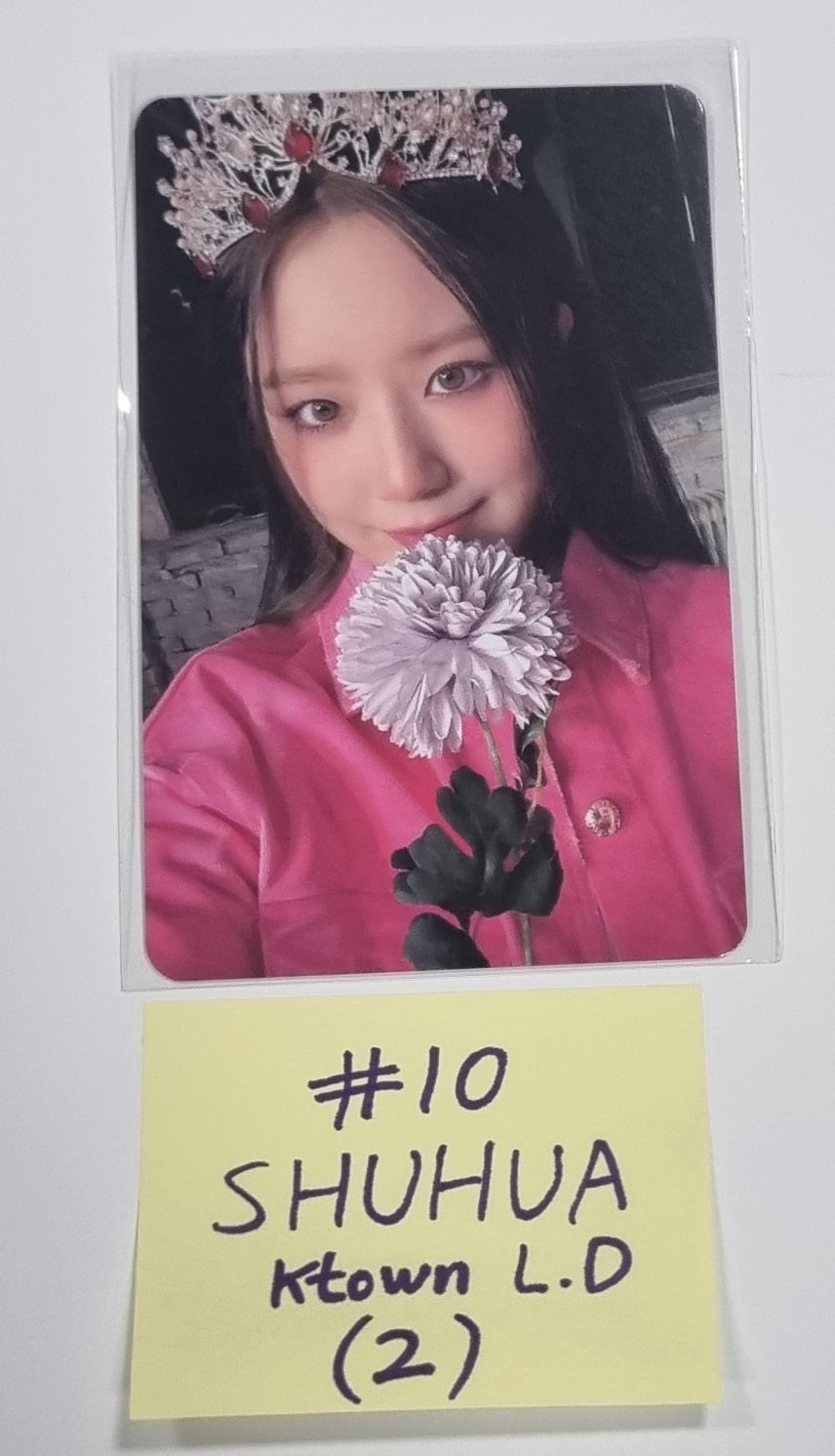 (g) I-DLE "I Feel" - Ktown4U Lucky Draw &amp; Drink Event Photocard - HALLYUSUPERSTORE