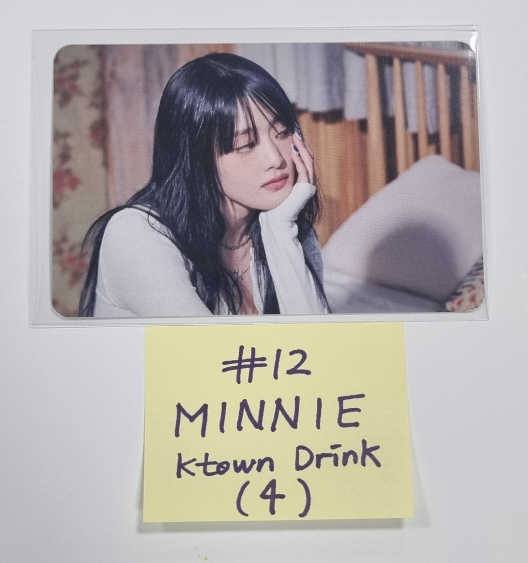 (g) I-DLE "I Feel" - Ktown4U Lucky Draw &amp; Drink Event Photocard - HALLYUSUPERSTORE
