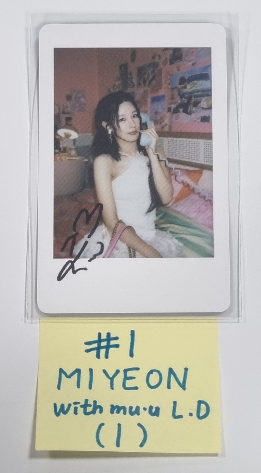 (g) I-DLE "I Feel" - Withmuu Lucky Draw (PVC) &amp; Drink Event Photocard - HALLYUSUPERSTORE