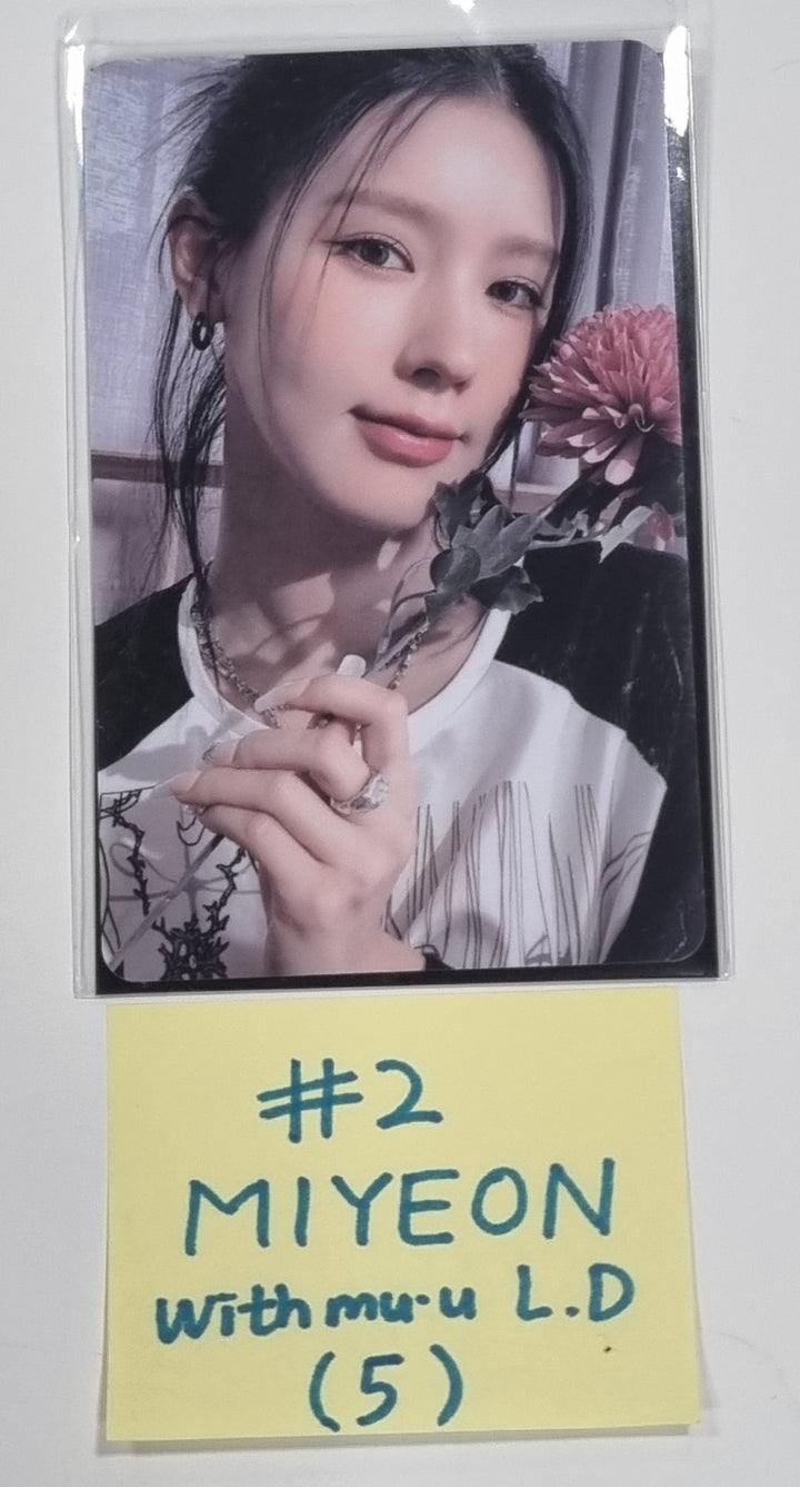 (g) I-DLE "I Feel" - Withmuu Lucky Draw (PVC) &amp; Drink Event Photocard - HALLYUSUPERSTORE