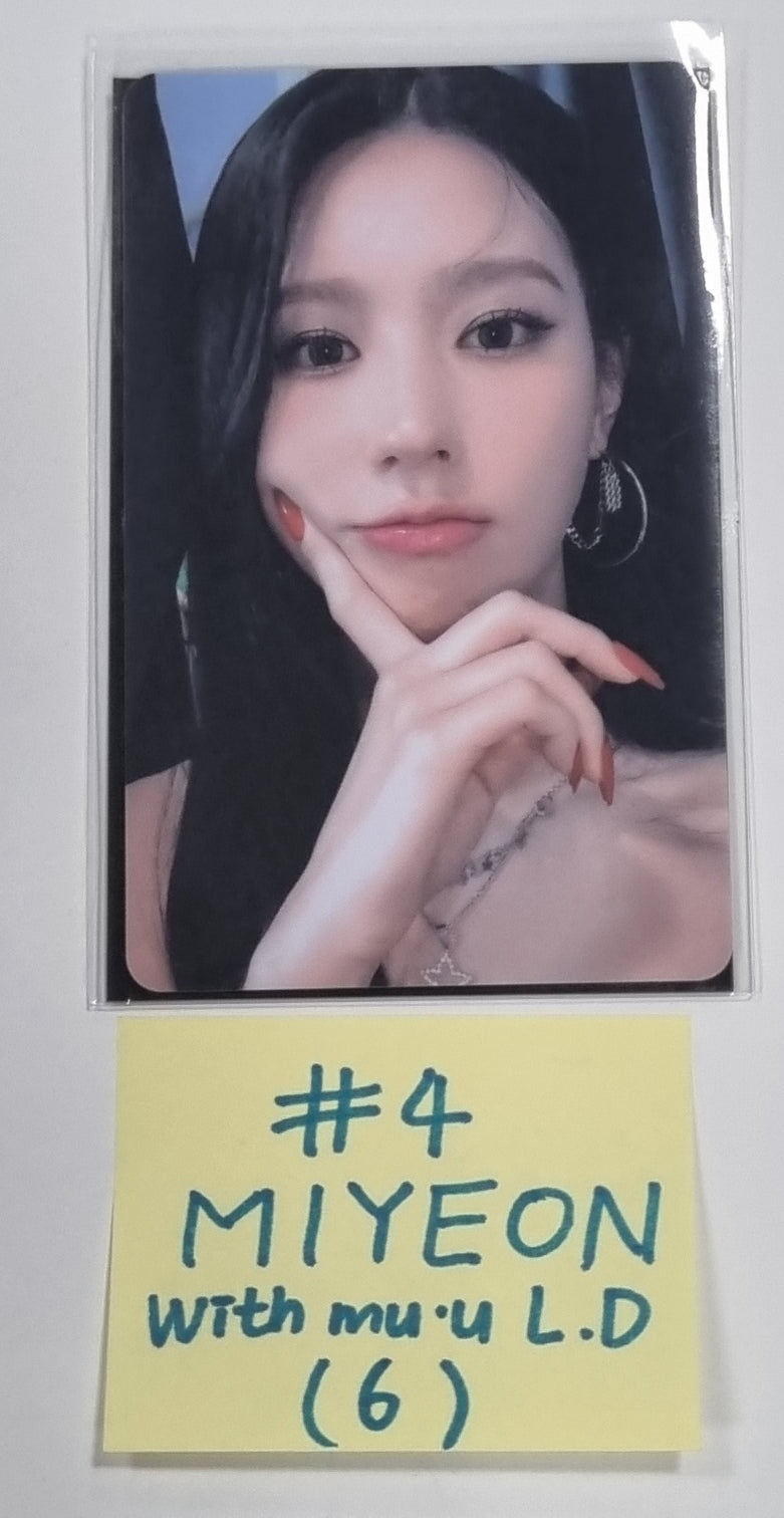 (g) I-DLE "I Feel" - Withmuu Lucky Draw (PVC) &amp; Drink Event Photocard - HALLYUSUPERSTORE