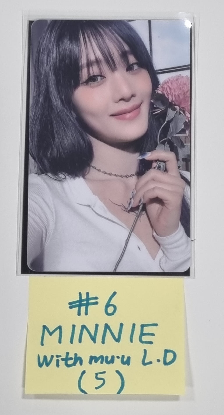 (g) I-DLE "I Feel" - Withmuu Lucky Draw (PVC) &amp; Drink Event Photocard - HALLYUSUPERSTORE