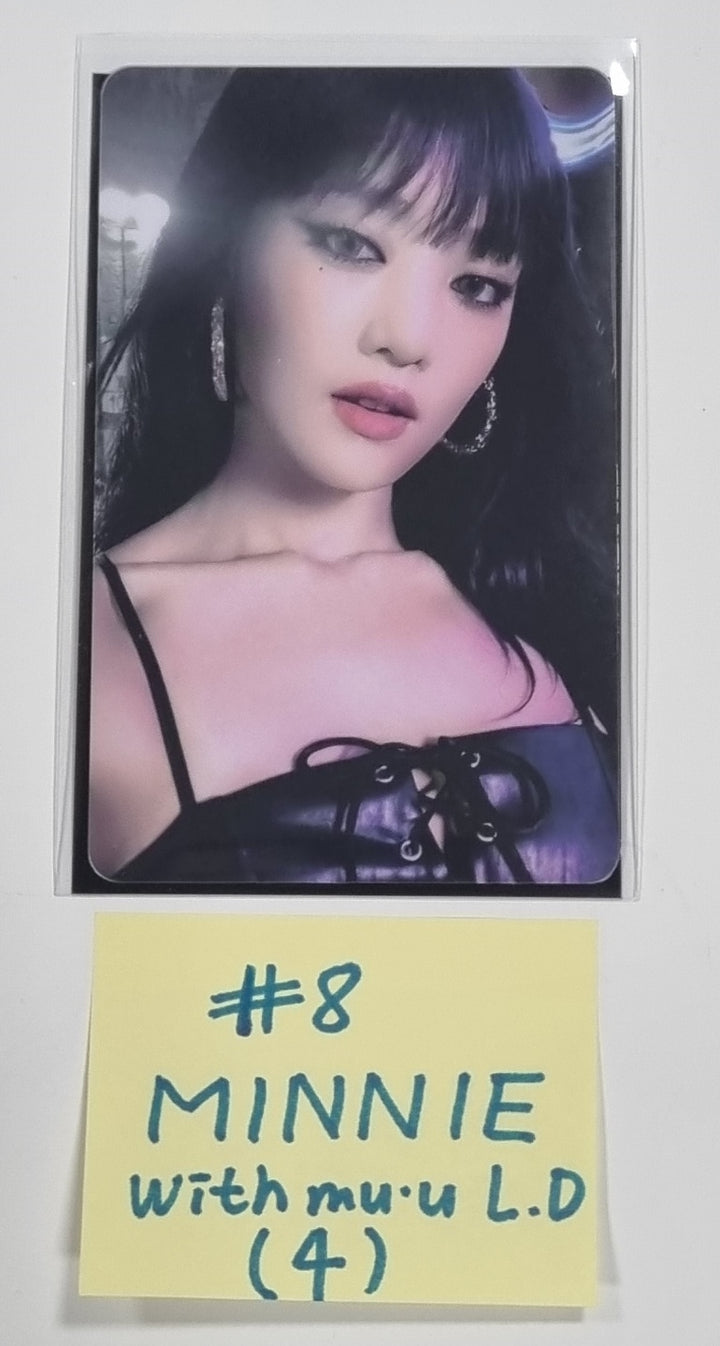 (g) I-DLE "I Feel" - Withmuu Lucky Draw (PVC) &amp; Drink Event Photocard - HALLYUSUPERSTORE