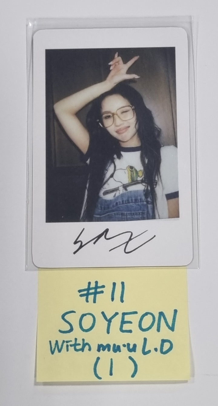 (g) I-DLE "I Feel" - Withmuu Lucky Draw (PVC) &amp; Drink Event Photocard - HALLYUSUPERSTORE