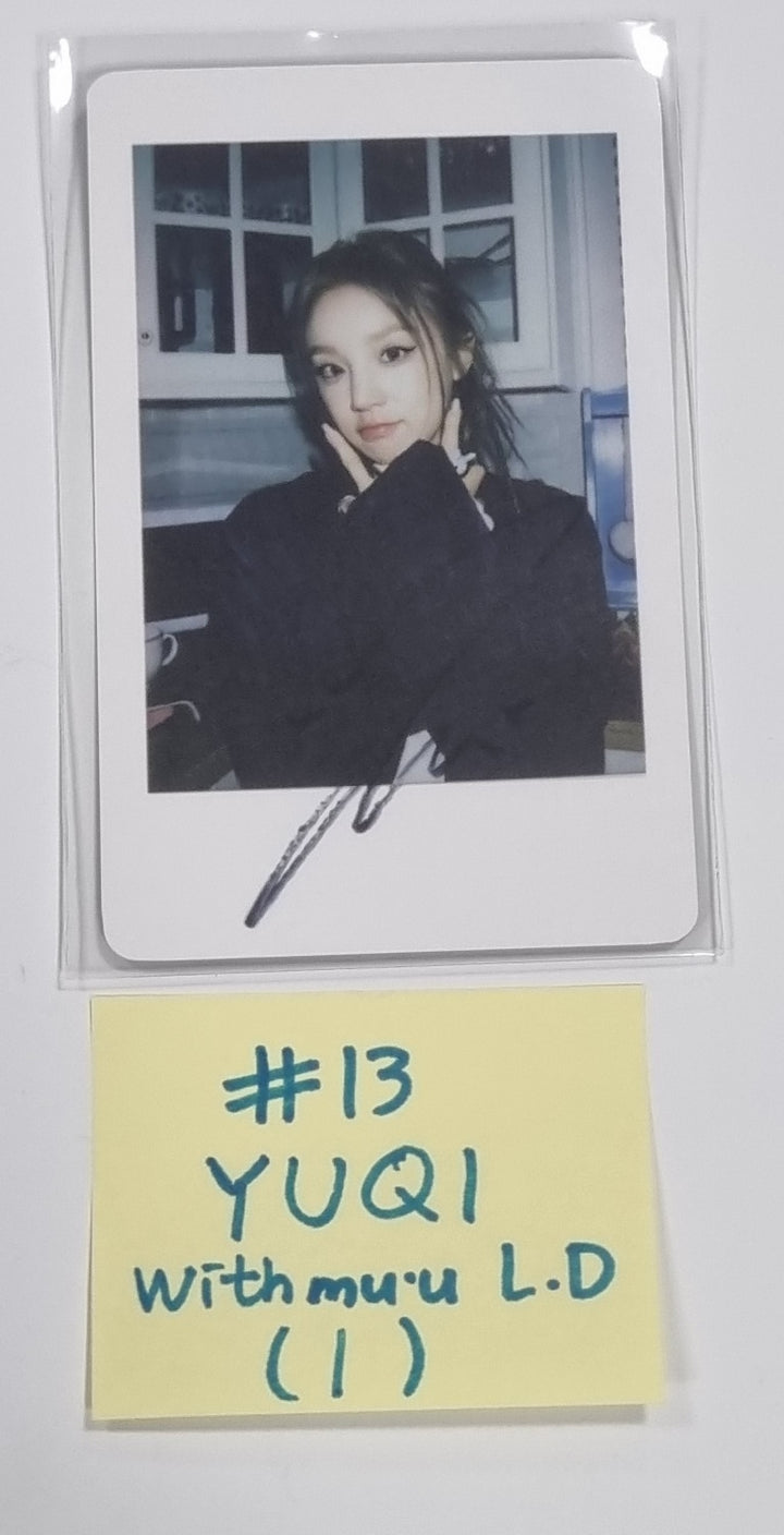 (g) I-DLE "I Feel" - Withmuu Lucky Draw (PVC) &amp; Drink Event Photocard - HALLYUSUPERSTORE