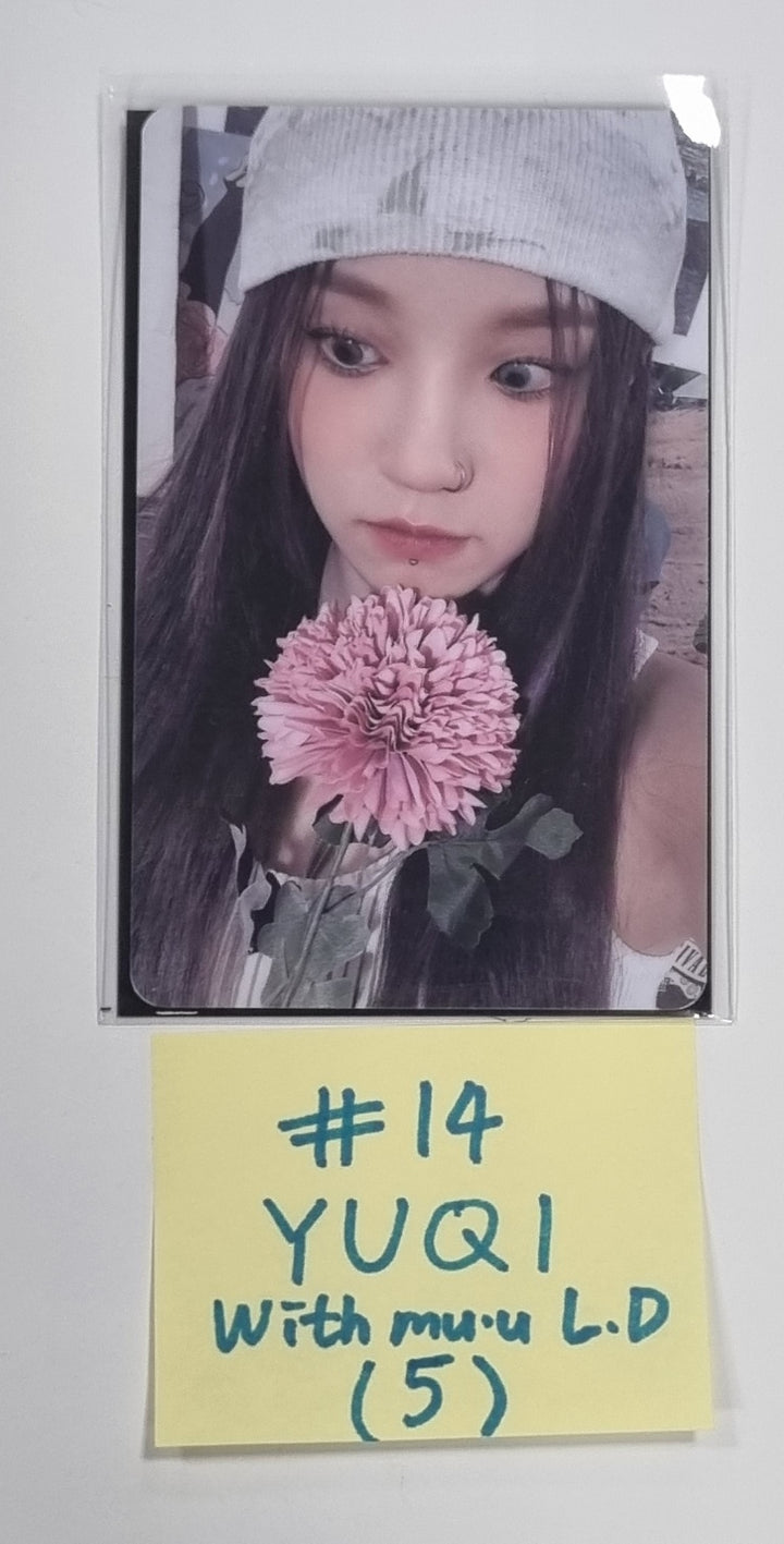 (g) I-DLE "I Feel" - Withmuu Lucky Draw (PVC) &amp; Drink Event Photocard - HALLYUSUPERSTORE