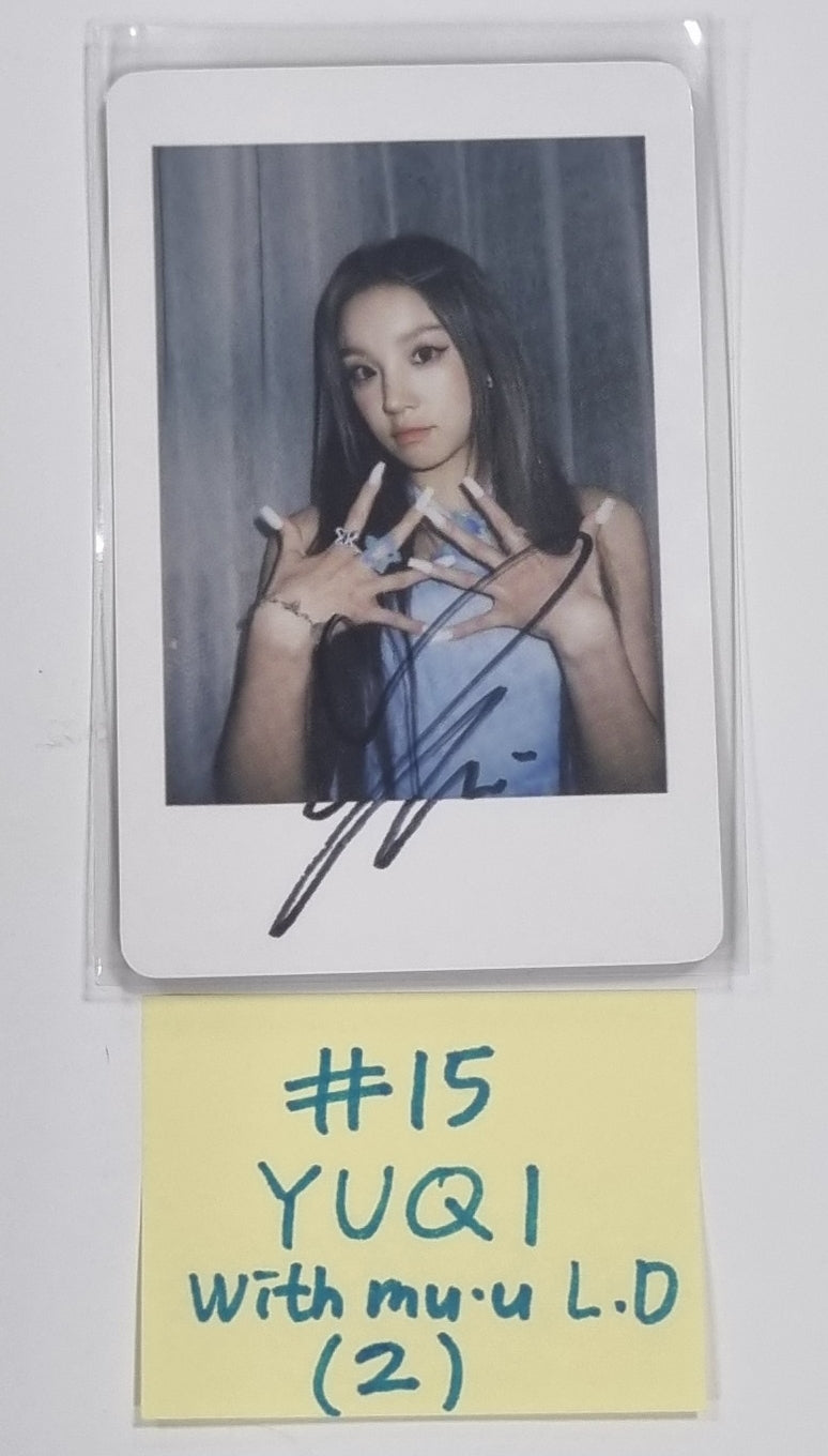 (g) I-DLE "I Feel" - Withmuu Lucky Draw (PVC) &amp; Drink Event Photocard - HALLYUSUPERSTORE