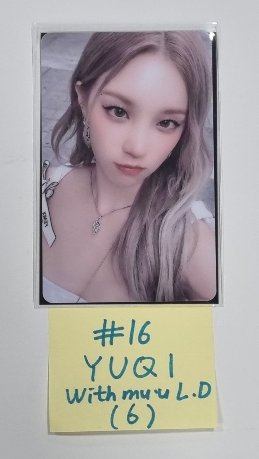 (g) I-DLE "I Feel" - Withmuu Lucky Draw (PVC) &amp; Drink Event Photocard - HALLYUSUPERSTORE