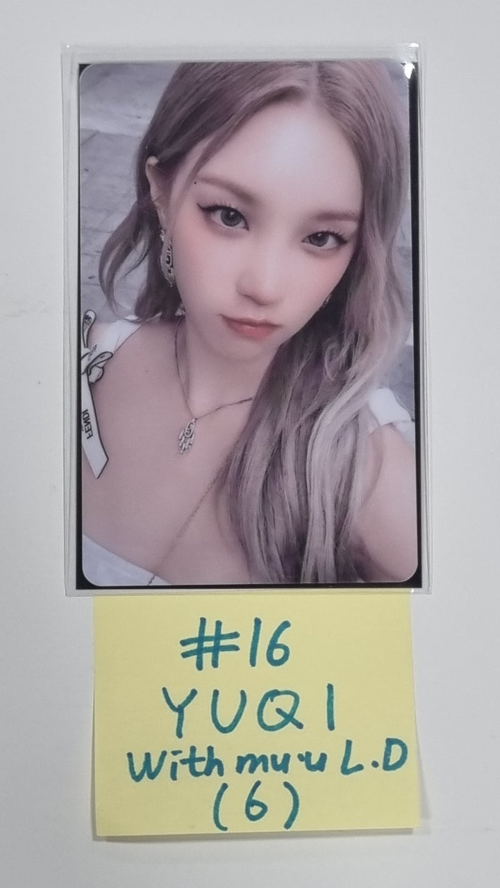 (g) I-DLE "I Feel" - Withmuu Lucky Draw (PVC) &amp; Drink Event Photocard - HALLYUSUPERSTORE