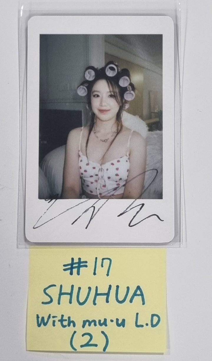 (g) I-DLE "I Feel" - Withmuu Lucky Draw (PVC) &amp; Drink Event Photocard - HALLYUSUPERSTORE
