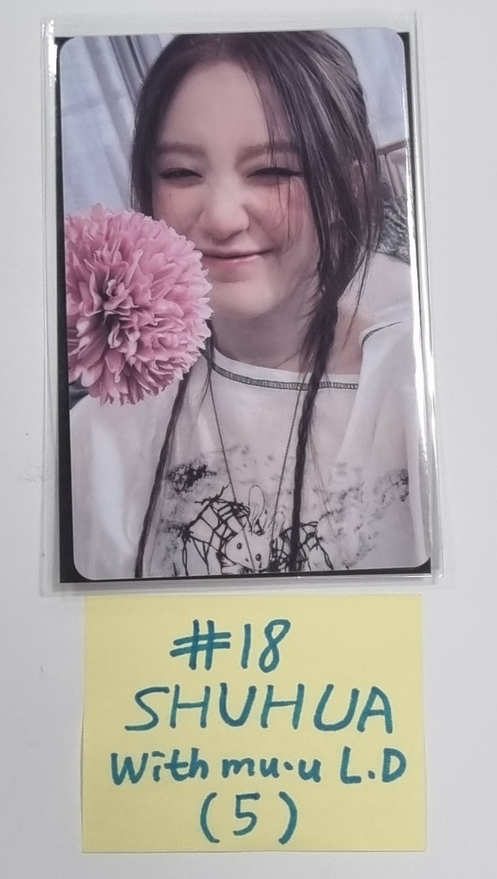 (g) I-DLE "I Feel" - Withmuu Lucky Draw (PVC) &amp; Drink Event Photocard - HALLYUSUPERSTORE