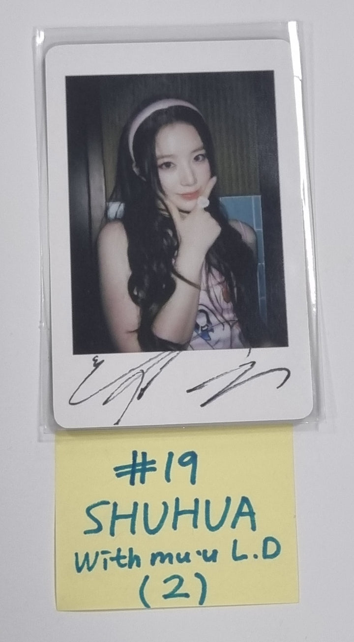 (g) I-DLE "I Feel" - Withmuu Lucky Draw (PVC) &amp; Drink Event Photocard - HALLYUSUPERSTORE
