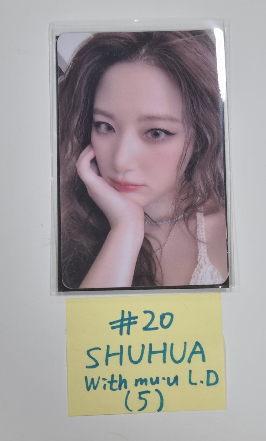 (g) I-DLE "I Feel" - Withmuu Lucky Draw (PVC) &amp; Drink Event Photocard - HALLYUSUPERSTORE