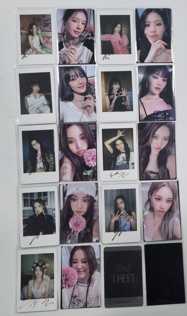 (g) I-DLE "I Feel" - Withmuu Lucky Draw (PVC) &amp; Drink Event Photocard - HALLYUSUPERSTORE